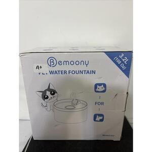 Bemoony Pet Water Fountain 3.2 L Or 108 Oz